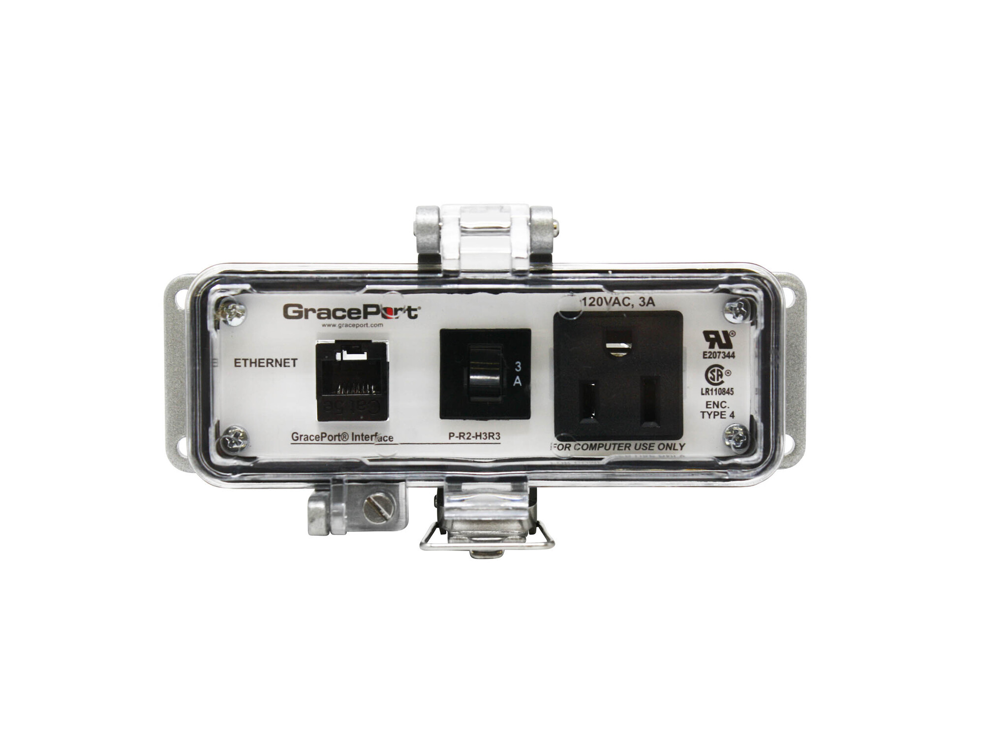 P-R2-H3R3 Type 4 Ethernet Port Connector, Panel Mount, Wiring Code: R2