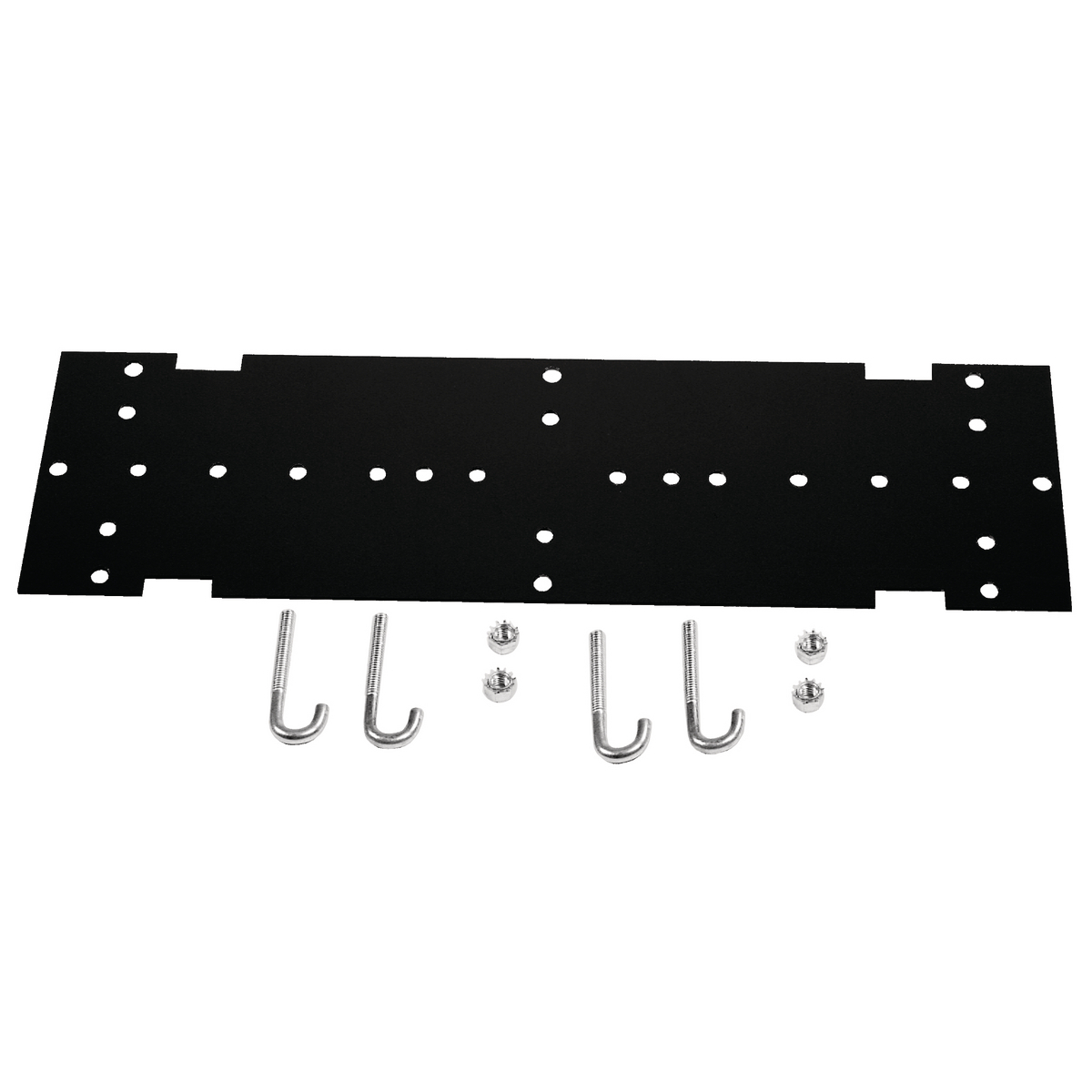 HLMPK19 Heavy Duty Relay Rack Mounting Kit, For Use With NEXTFRAME Ladder Rack, 5.4 in D, Steel, Black