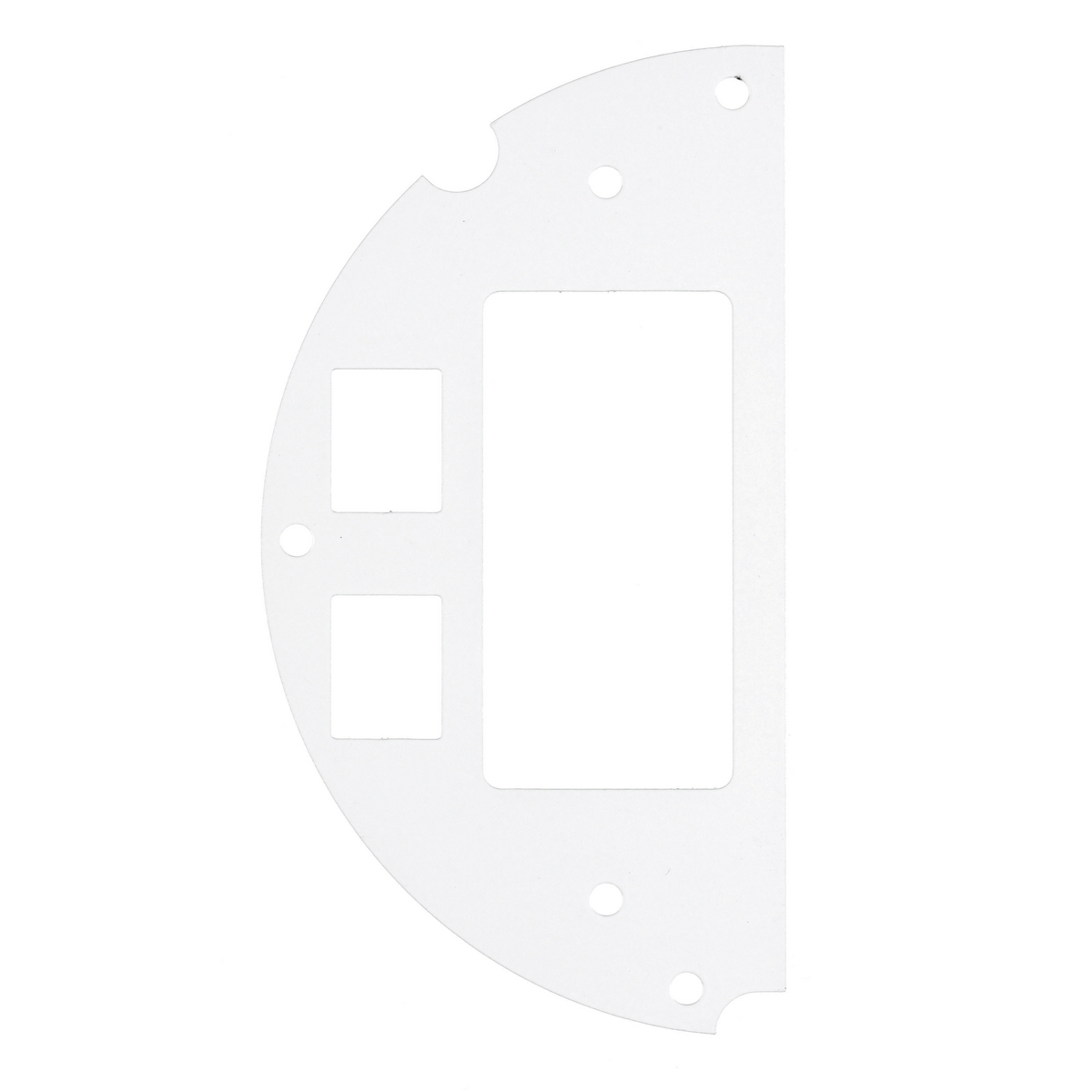 S1R6SPE 50/50 Split Left Side/Standard Sized Sub Plate, Steel