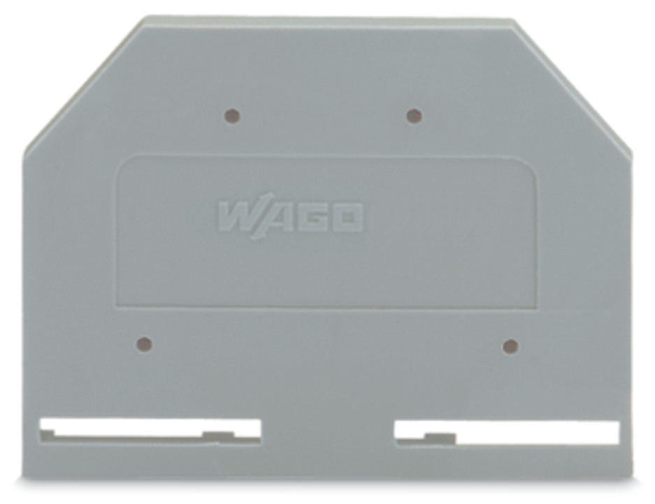 281-301 End and Intermediate Plate, For Use With Rail Mounted, Polyamide, Gray