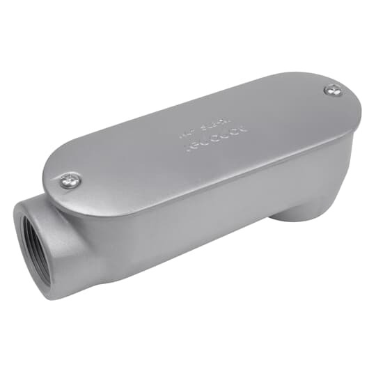 ASLB-XL6 Red Dot Type LB Extra Long Service Entrance Body With Cover, Gasket, (2) 2 in Hub, Die Cast Aluminum, Lacquered