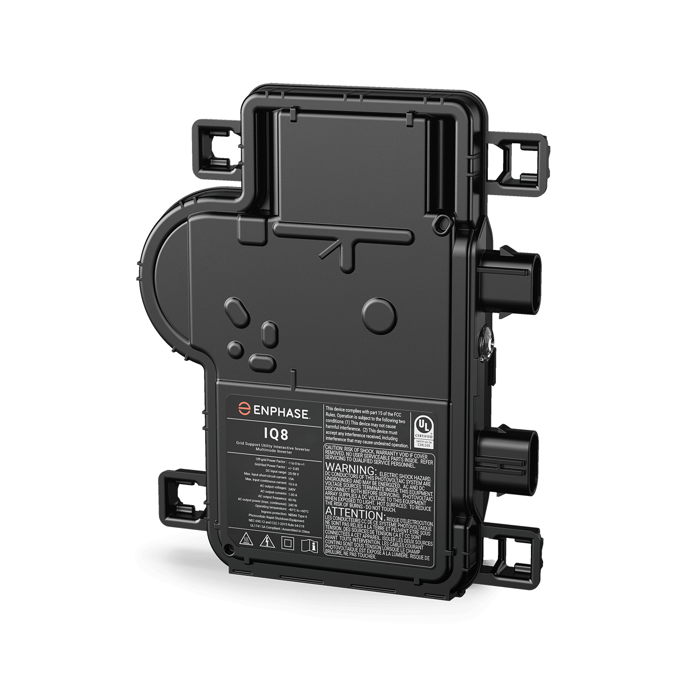 IQ8 Microinverter, compatible with 60-cell PV modules