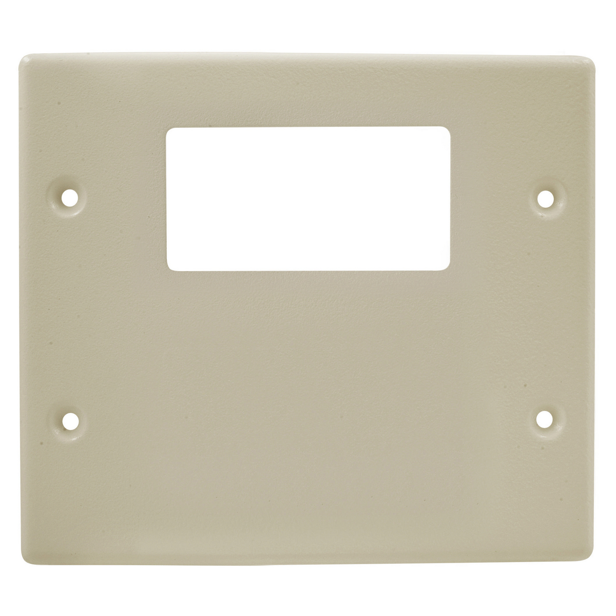 HBL4747RXIV HBL4750 Standard Device Cover Plate, For Use With HBL4750 Series Metal Raceway, Rolled Steel, Ivory