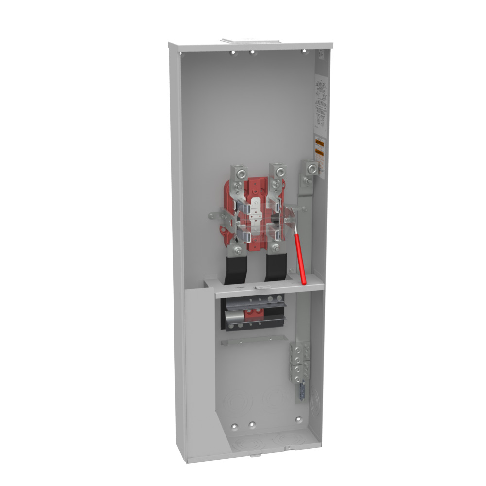 U5059-X-K3L 4 Term, Ringless, Large Closing Plate, 2-Main Breaker Provision, Single Connector, Locking 4-600 kcmil