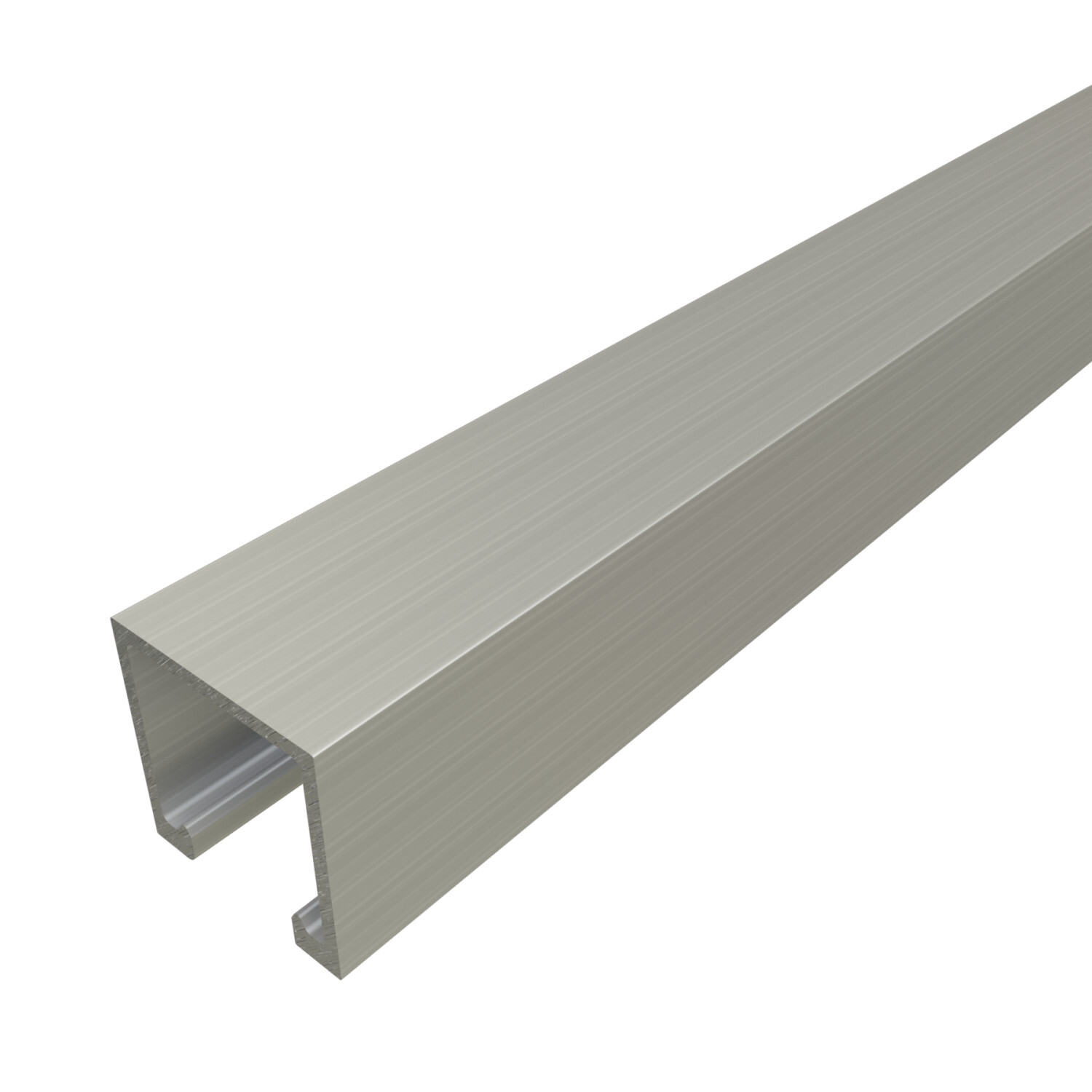 P1000-10EA P1000 Solid Standard Strut Channel, 10 ft L 1-5/8 in W 1-5/8 in D 12 ga THK, 33 Low Carbon Steel, Extruded Aluminum, Domestic