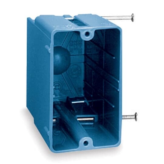 RN-23 Carlon New Work Outlet Box, PVC, 22.5 cu-in Capacity, 1 Gangs