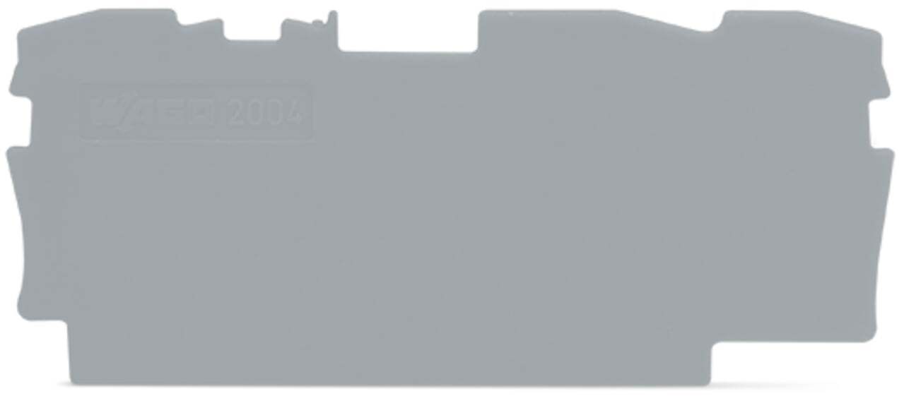 2004-1391 Half Sine End and Intermediate Plate, Polyamide, Gray