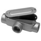 2 inch Threaded D-Pak Die Cast Aluminum Conduit Body, T-Style, Cover & Gasket. For use with Rigid/IMC Conduit.