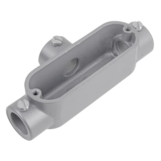 BT-3 Red Dot Type T Conduit Body, 1 in Hub, 11.8 cu-in Capacity, Die Cast Aluminum