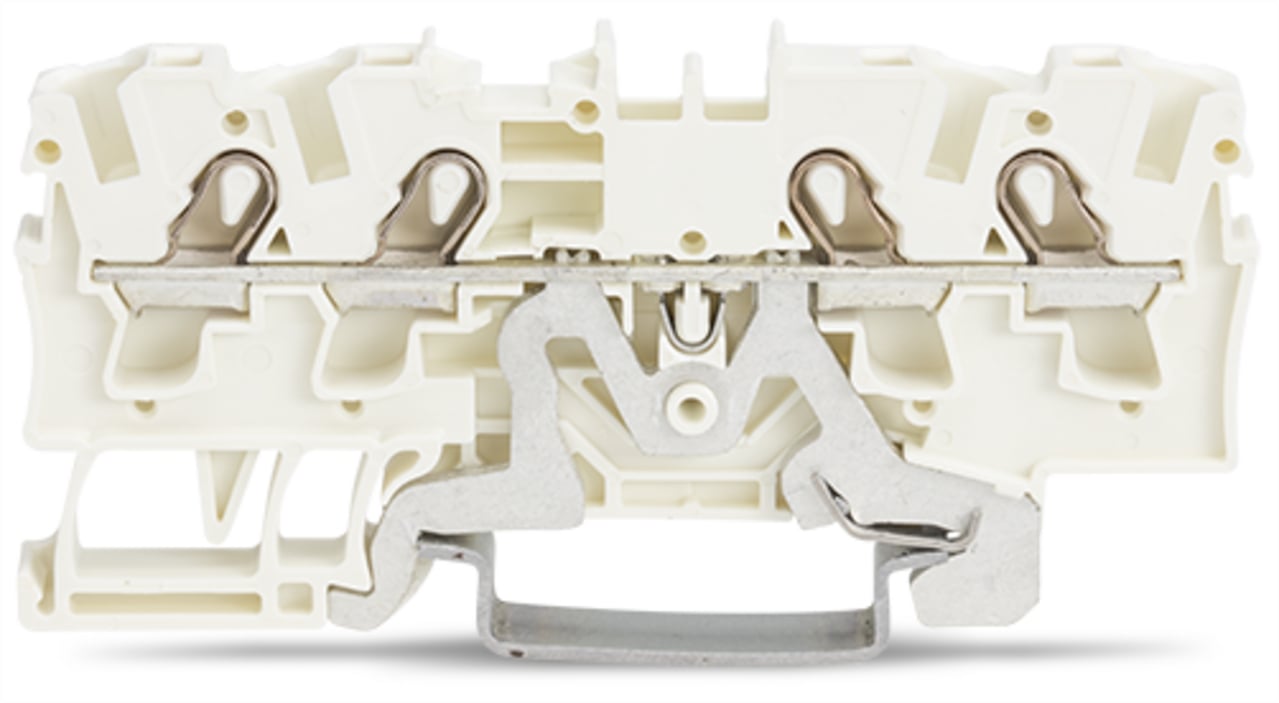 2004-1408 Operating Tool Conductor Terminal Block, 20 to 10 AWG Wire, 1 Poles, DIN Rail Mount