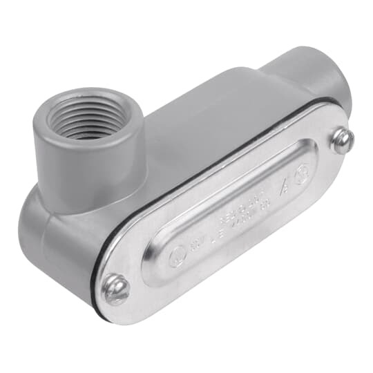 DALL-2-CG Red Dot A Series Type LL Conduit Body With Cover, Gasket, 3/4 in Hub, 7.3 cu-in Capacity, Die Cast Aluminum