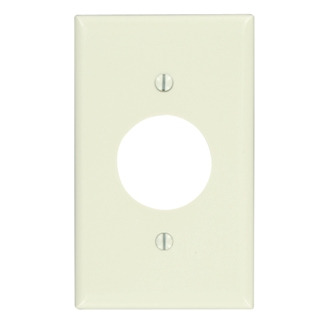 78004 Standard Size Traditional Wall Plate, 1 Gangs, 2-3/4 in W x 4-1/2 in H, Thermoset, Light Almond