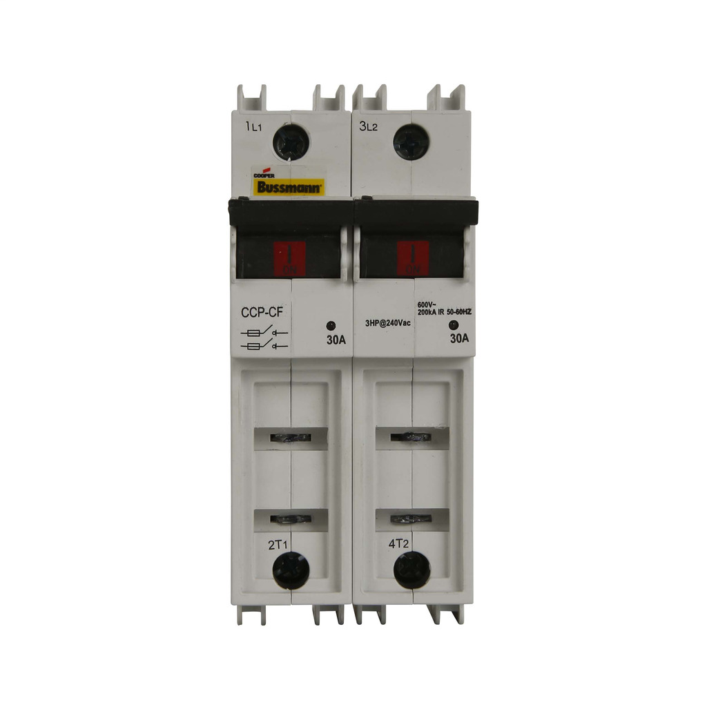 CCP-2-60CF CUBEFuse Fusible Disconnect Compact Circuit Protector, 600 VAC/125 VDC, 60 A, 2 Poles, Class CF Fuse, 4 AWG Wire