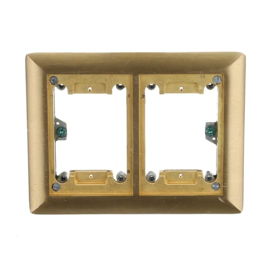 642-P-CACB Steel City Flush Service Carpet Activation Kit, For Use With 640 P/740 Series Floor Box, 2-Gang, Brass