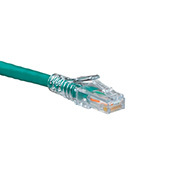 6D460-5G eXtreme UTP SlimLine Boot Patch Cord, CAT 6, 24 AWG Stranded Copper Conductor, 8P Modular Non-Keyed Plug Connector, 5 ft L Cord, Green