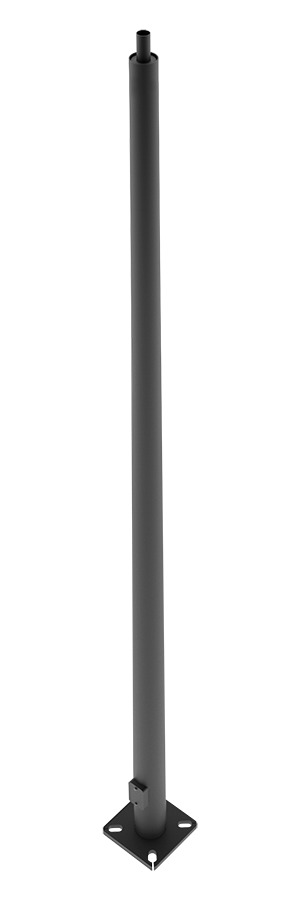 PTR6-11-20WT Lighting Pole With 36 in Anchor Bolt, 20 ft H Mounting, 6 in, 11 in THK, Steel