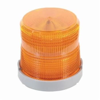 48XBRMA24D Xtra-Brite Dual Mode Visual Indicator, 24 V DC, LED Lamp, 4-9/32 in Dia, Screw Mount, Amber, UL/cUL Listed