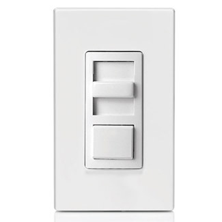 IPX06-70Z Decora IllumaTech Mark 10 Powerline 3-Way Electro-Mechanical Dimmer Switch, 277 V AC, 1 Pole, Standard On/Off Operation, Ivory/Light Almond/White