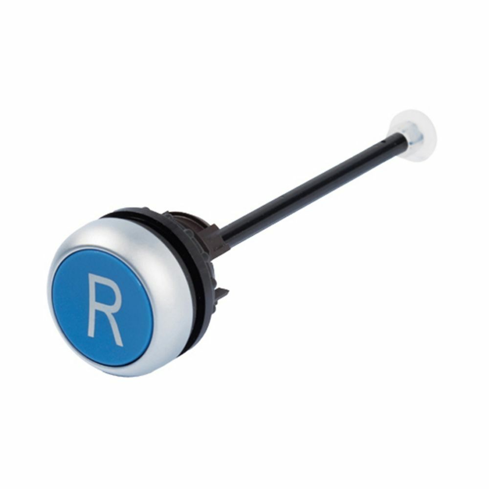 M22-DZ-B-X6 RMQ-Titan Modular Through-the-Door R Inscription Non-Illuminated Pushbutton Operator With Button, 22.5 mm, Blue