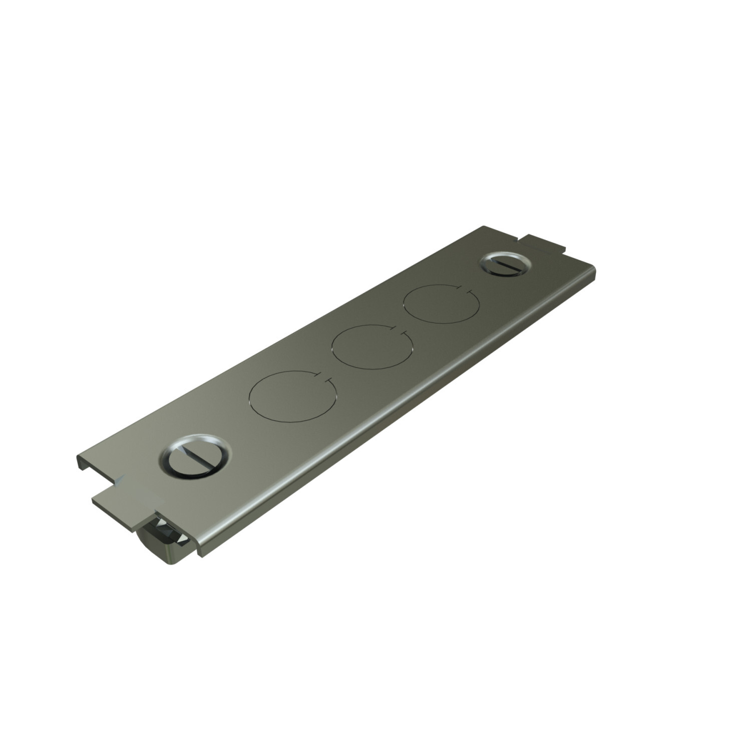 P2522-EG Outlet Box Connection, For Use With 1-5/8 in W Series Channel, Electro-Galvanized