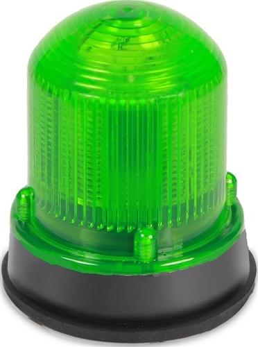 125LEDSG120AB 125 Class Standard Steady-On Beacon, 120 V AC, LED Lamp, 3-1/4 in Dia, Versatile Mounting, Green, Specifications Met: UL 1638, cUL Listed