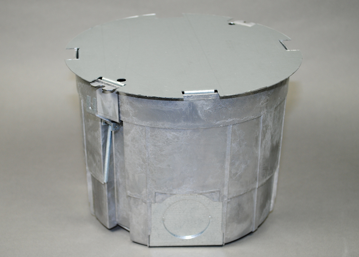 CRFB2 FloorSource Floor Box, Die Cast Aluminum, 2 Gangs, 3 Knockouts, 5-7/8 in H