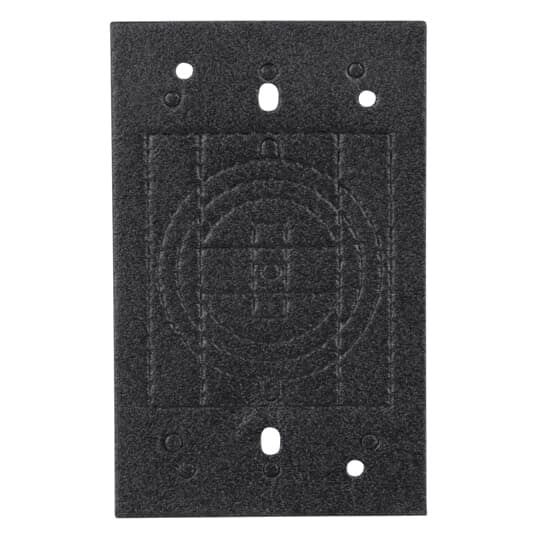 CCK Red Dot 1-Gang Electric Box Gasket, For Use With Weatherproof Cover, Neoprene, Black