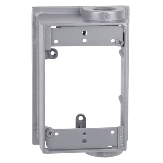 IHEF2-2 Red Dot Dry-Tite Flanged Extension Adapter, 1 Gangs, 4-1/2 in L x 3-1/2 in W x 1-7/8 in D, Die Cast Aluminum