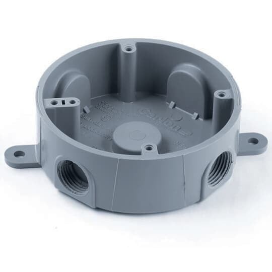 E365D-CAR Carlon Non-Metallic Weatherproof T-Box, 13.5 cu-in Capacity, 5 Knockouts, 1-1/2 in D