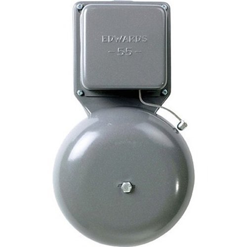 55-6G5 Single Magnet Vibrating Bell, 24 V AC, 0.02 A, 84/74 dB, 6 in Gong