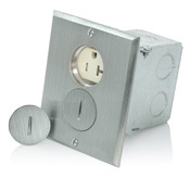 25349-TFN Tamper Resistant Floor Box Assembly, Nylon, 1 Gangs