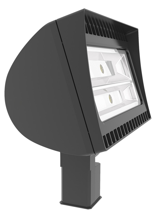 FXLED78SF Floodlight Fixture With 120 to 277 V AC ON/OFF Driver,) LED Lamp, 91 W Fixture, 100 to 240/277 V AC, Bronze Housing