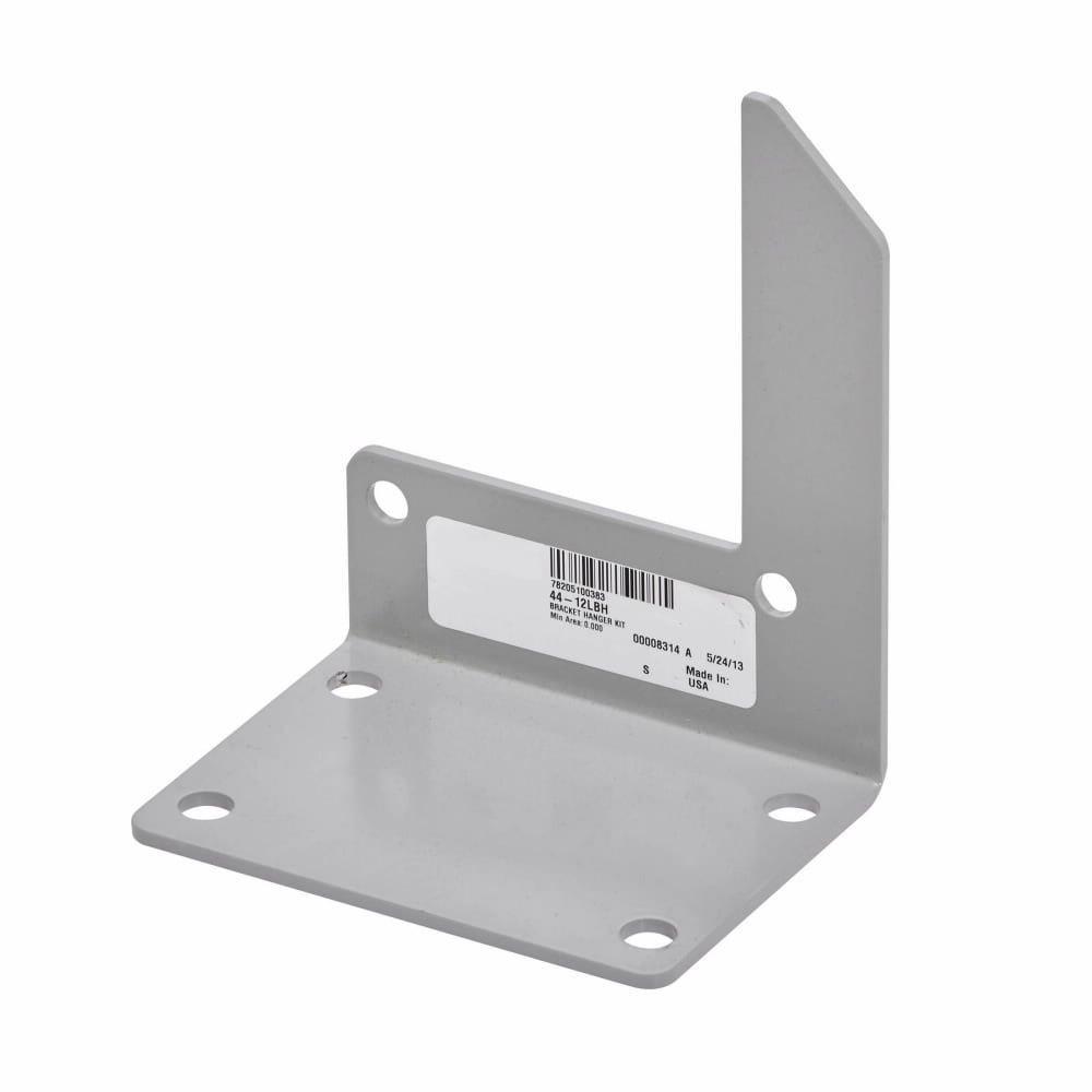 44-12LBH Wireway Hanger, 4 x 4 in, For Use With NEMA 12/IP54 Lay-In Hinged, Latched Cover Wireway, Steel, Gray