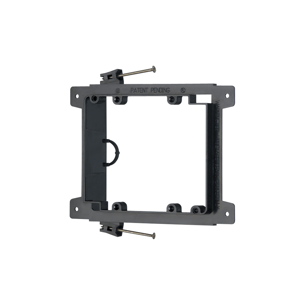 LVN2 LV Series 2-Gang Low Voltage Mounting Bracket, For Use With Cable Management System, Fastened Mount, Plastic