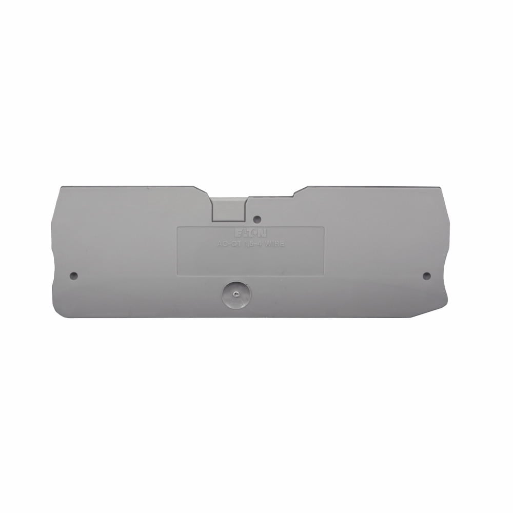 XBACQT15D22 End Cover, For Use With XB Series XBQT15D22/XBQT15D22PE IDC Multi-Conductor Terminal/Ground Block, Gray
