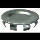 Knockout Seal, 1-1/2 in. Size, Steel material, Snap In mounting, Zinc Plated Finish