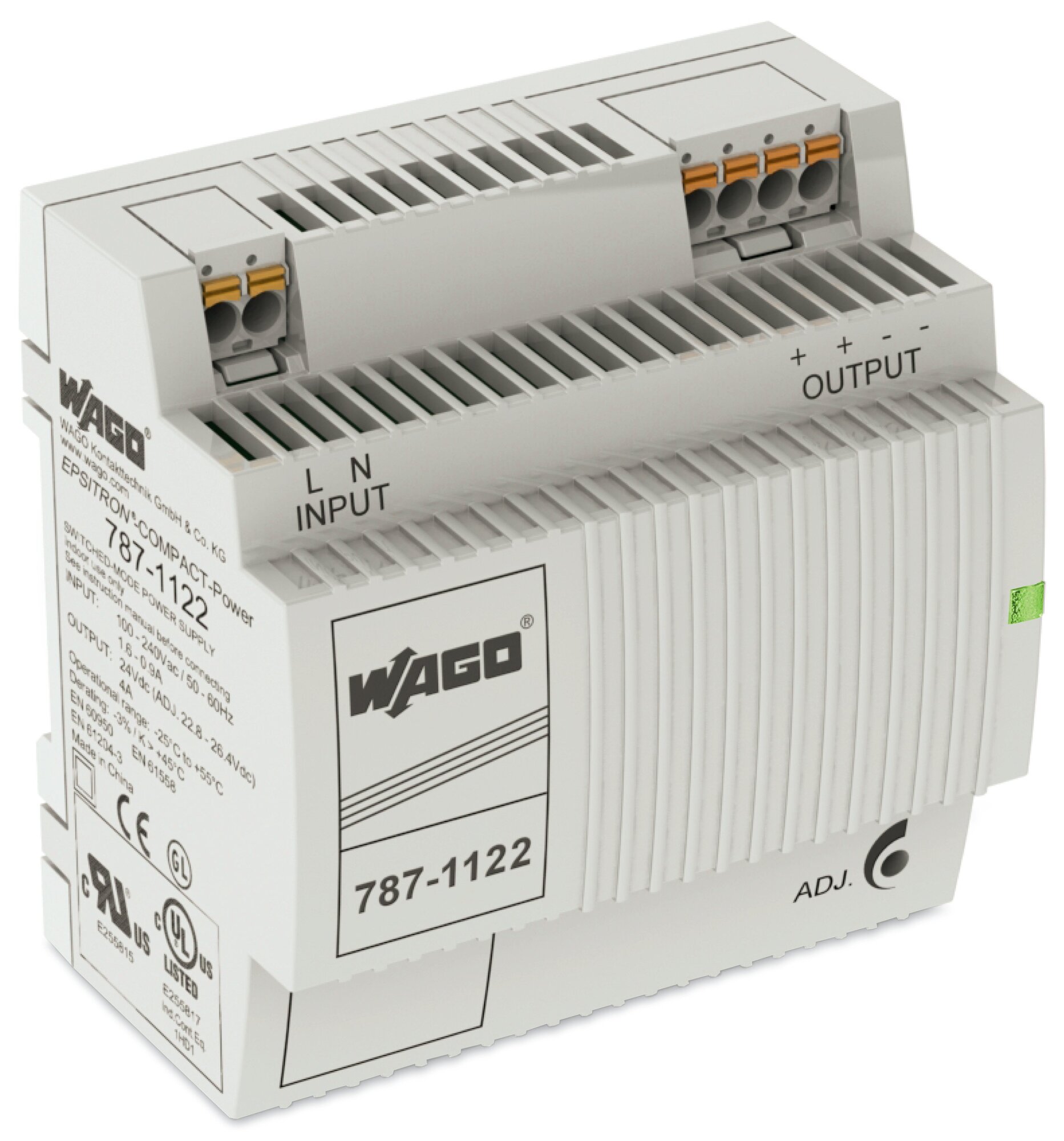 787-1122 1-Phase, 300 V Input, 12 V DC Output, DIN Rail Mount