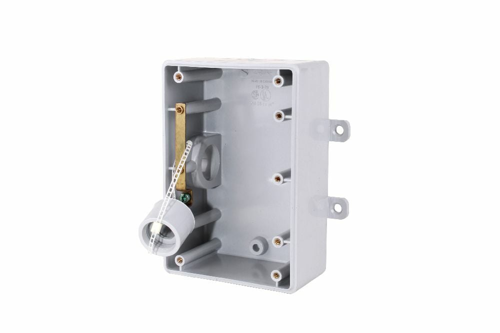 278067 F-Series Type FSE Gang Box, PVC, 56 cu-in Capacity, 3 Gangs, 4.5 in L x 6.06 in W x 2.5 in D