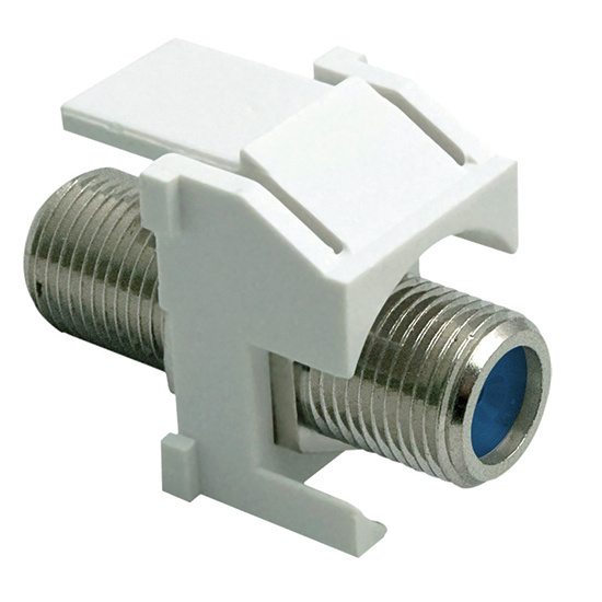 WP3481WH Recessed Type F Connector, Female Connector