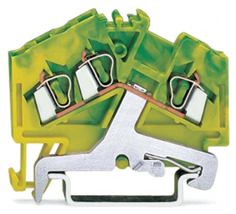 280-637 Terminal Block, 28 to 12 AWG Wire, DIN Rail Mount