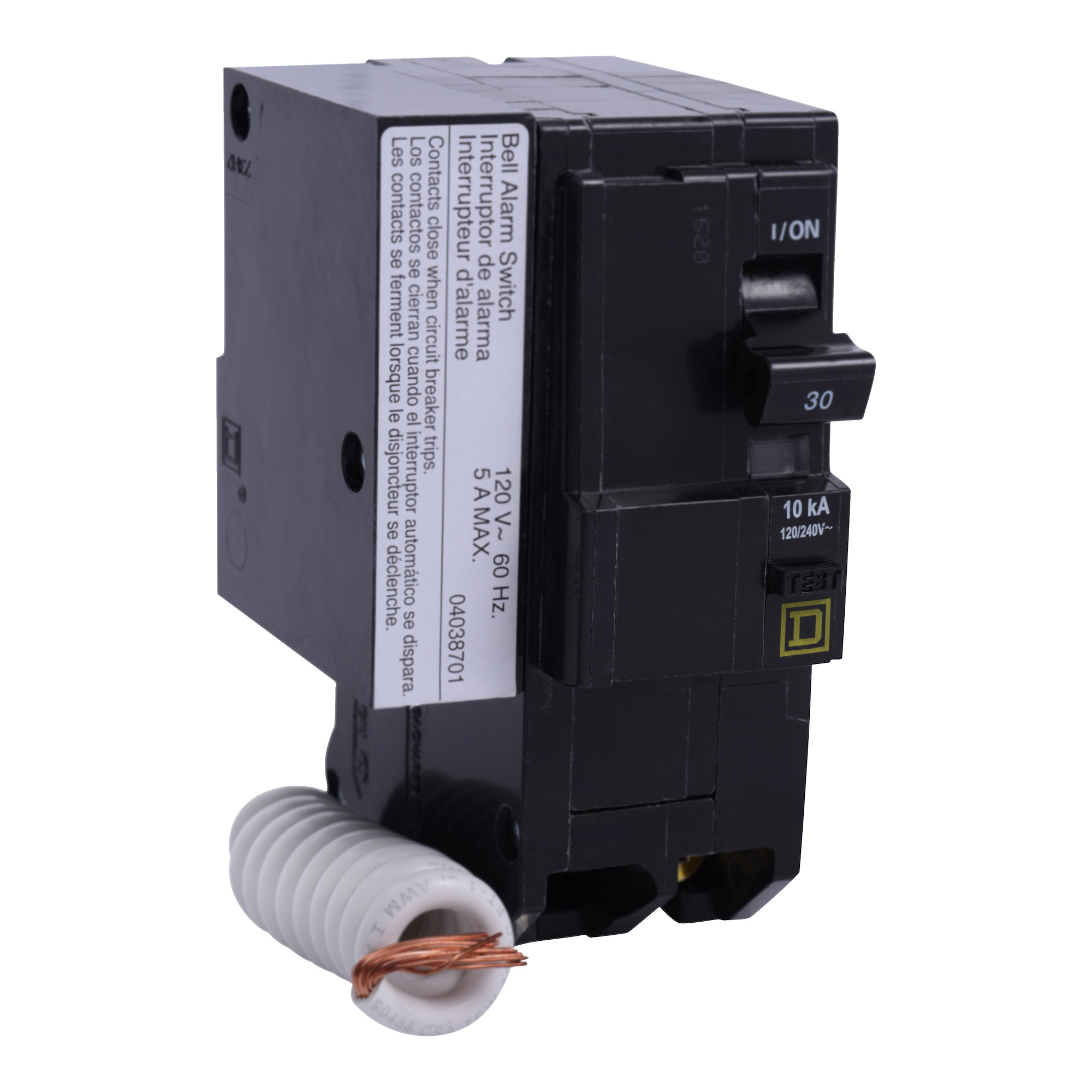 QO230EPD2100 Miniature Circuit Breaker, 30 Amp, 2 Pole, 120/240V