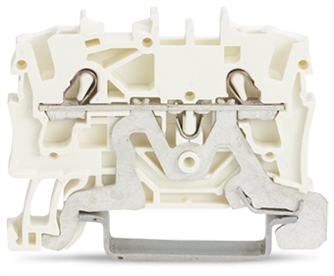 2002-1208 2 Conductor Terminal Block, 22 to 12 AWG Wire, DIN Rail Mounting