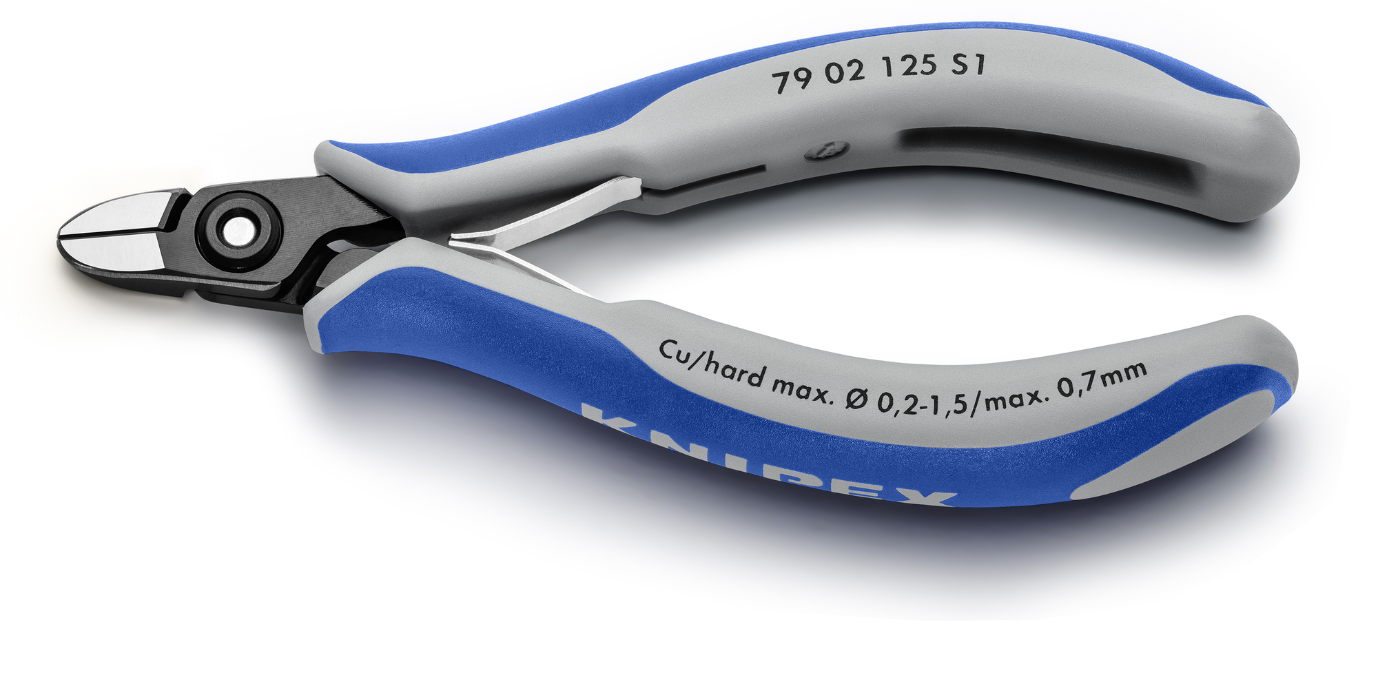 Aviation Round Nose Diagonal Cutters, 5 in., Multi-Component, Polished, Semi-Flush with very Small Bevel Cut