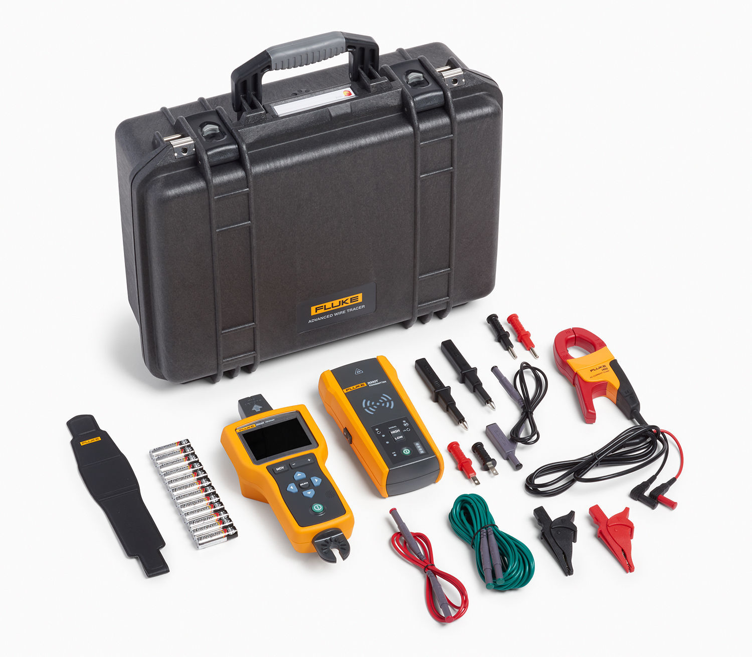 FLUKE-2062 Advanced Professional Wire Tracer Kit, Power Source: AA Alkaline Battery, LCD/LED Display