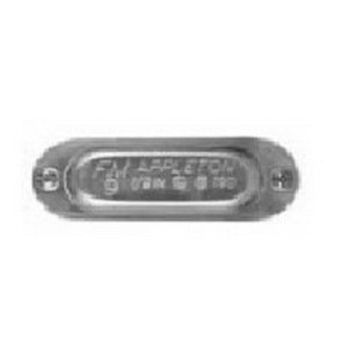 FM9;, Unilet; Blank Cover With Integral Gasket; 1/2 Inch, Stamped Aluminum, Natural