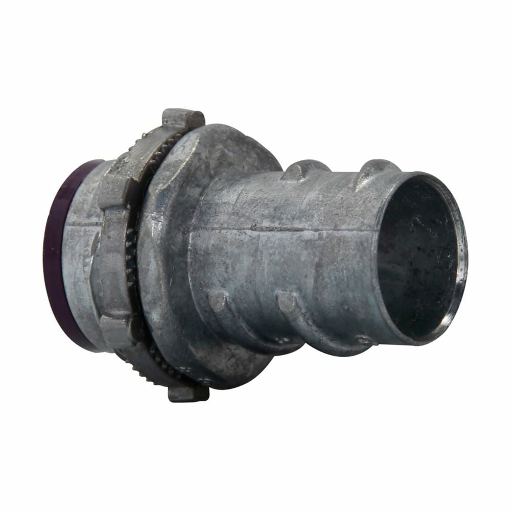 1774DC Insulated Screw-In Straight Conduit Connector, 1-1/4 in Trade, For Use With Flexible Metallic Conduit Fitting, Die Cast Zinc