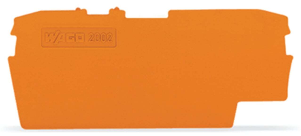 2002-1692 Half Sine End and Intermediate Plate, Polyamide, Orange