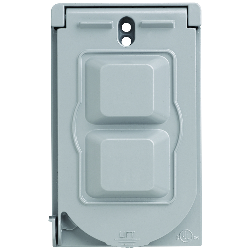 CA1GS Cast Weatherproof Cover Single Pole Toggle Switch, Gray