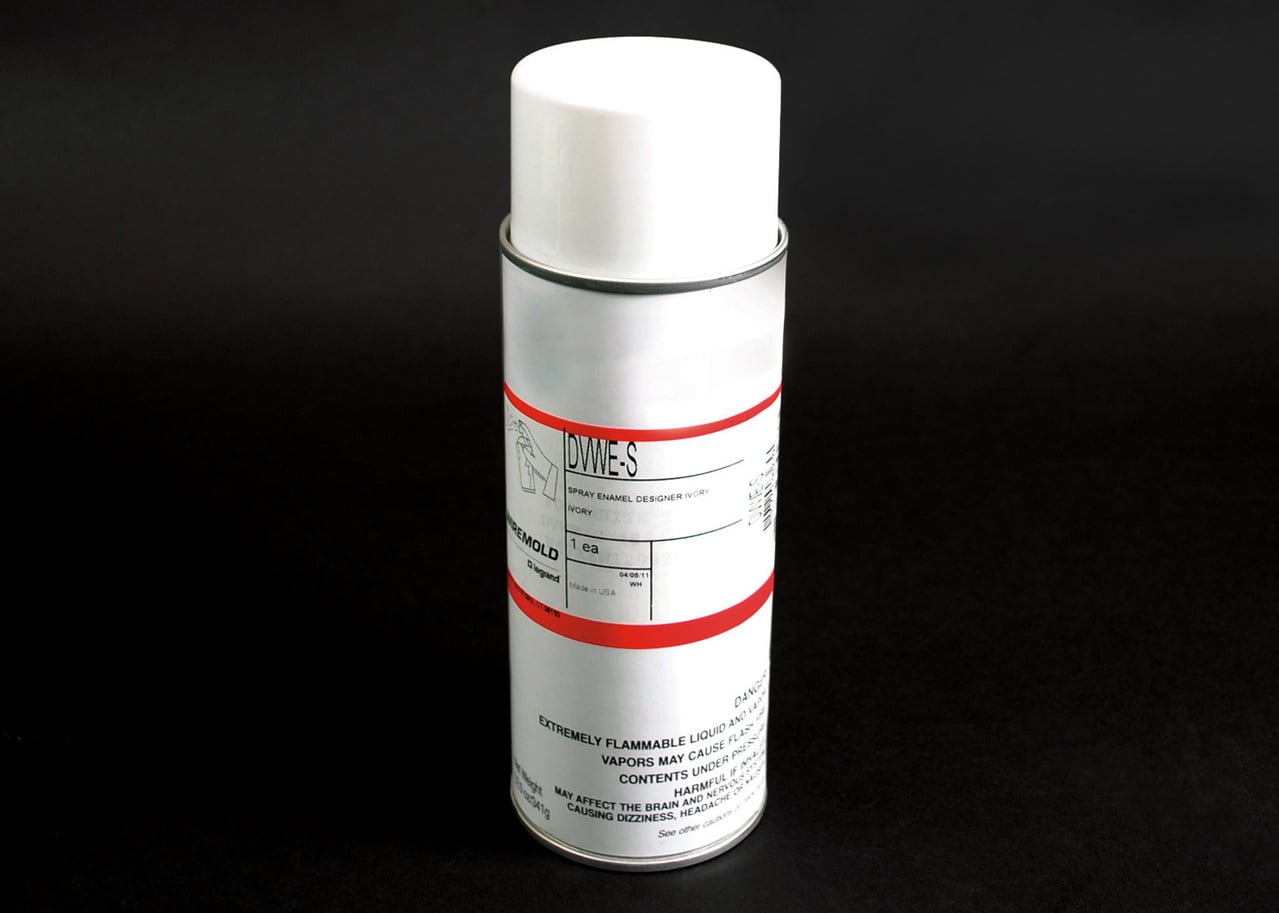 Enamel Design Spray Paint; Steel, Fog White