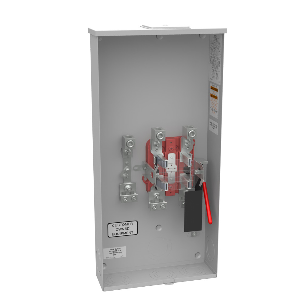 U5740-X-K3L-K2L 4 Term, Ringless, Large Closing Plate, Lever Bypass, Single Connector, Locking 4-600 kcmil Double Connector, Locking 6-350 kcmil